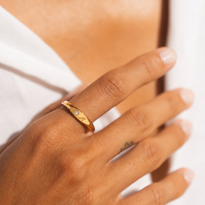 Single Initial Crystal Ring