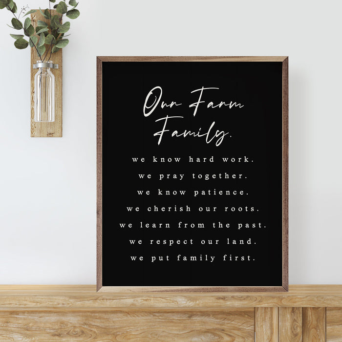 Our Farm Family Values