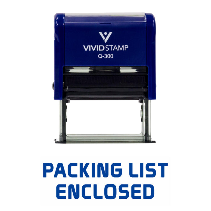 Packing List Enclosed Self Inking Rubber Stamp