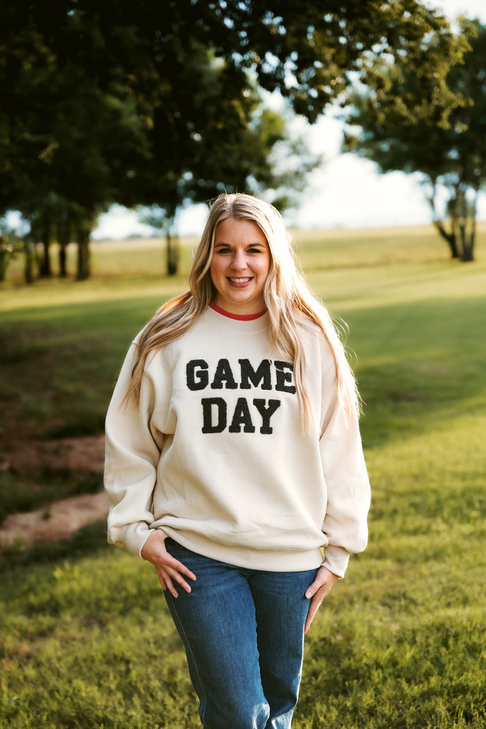 Patch Gameday Sweatshirt Ivory