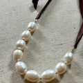 Pearl and Leather Necklace
