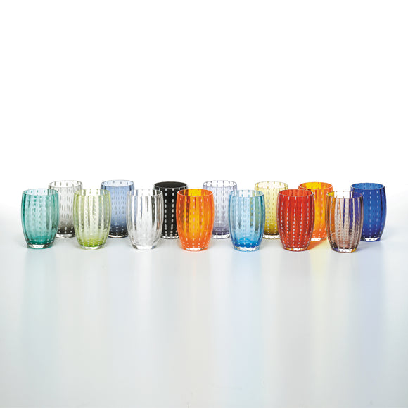 Perle Colored Beverage Glass, Set of 2