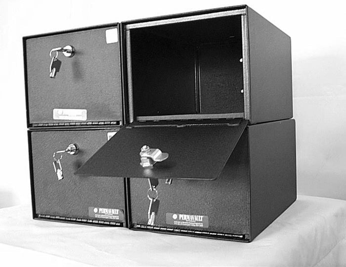 Perma-Vault PVB-5813-M Large Capacity Pistol Locker Medeco Lock Cluster