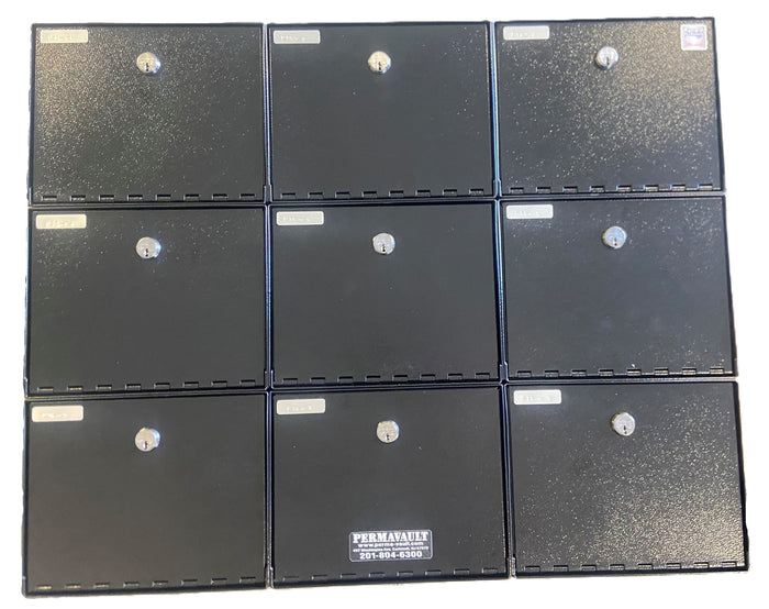 Perma-Vault PVB-5813-M Large Capacity Pistol Locker Medeco Lock Cluster 2