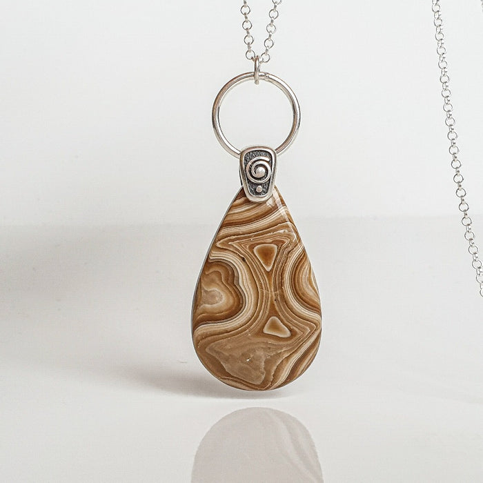 Petrified Wood AAA+ Long Necklace "Balance"