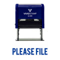 Please File Self Inking Rubber Stamp