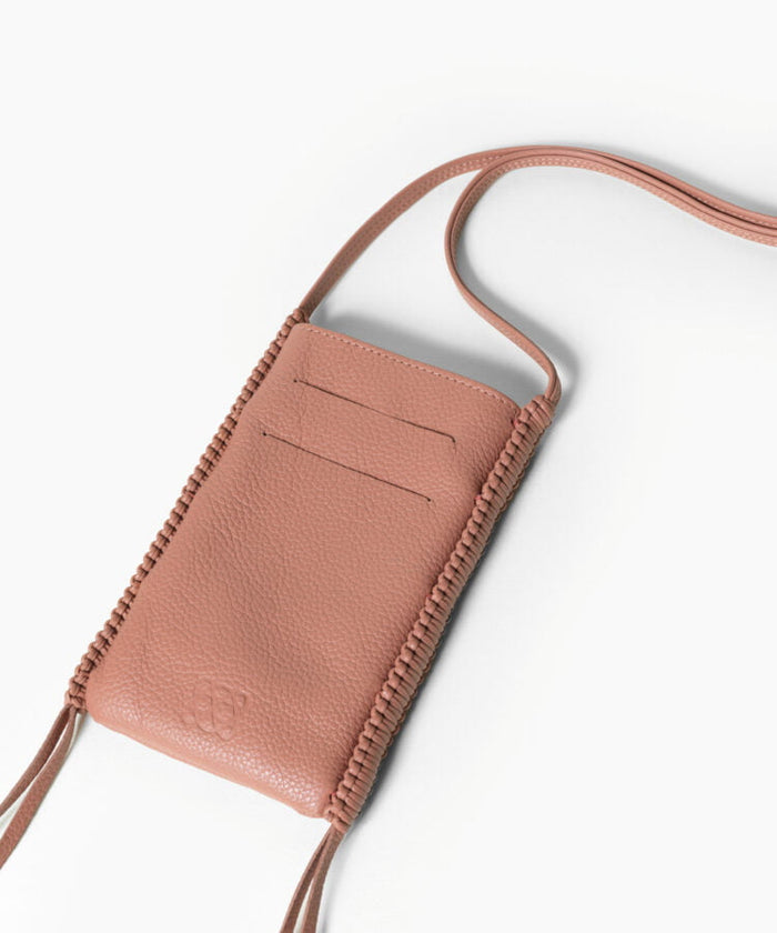 Phone Bags Callista Crafts Pocket Bag Grained Leather Peach O/S Apoella