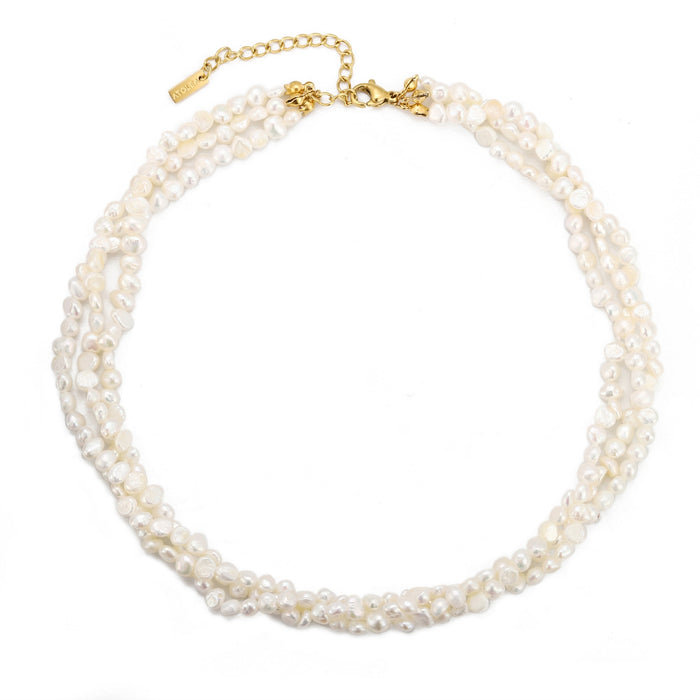 Layered Pearls Choker