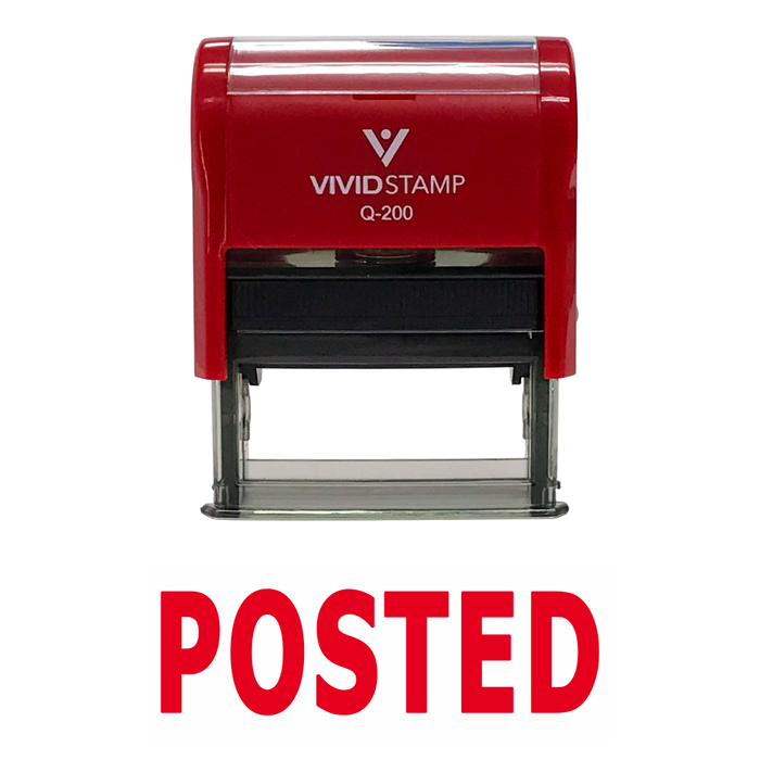 Posted Self Inking Rubber Stamp