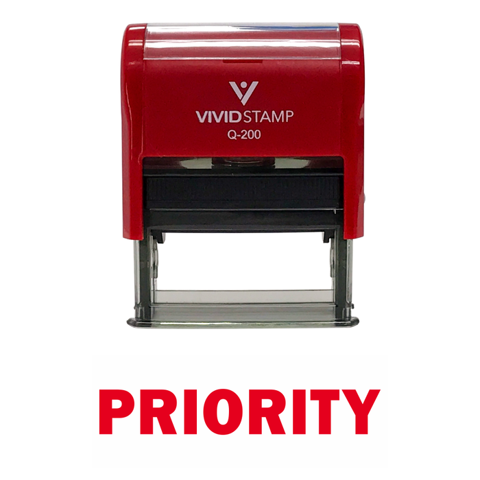Priority Self Inking Rubber Stamp