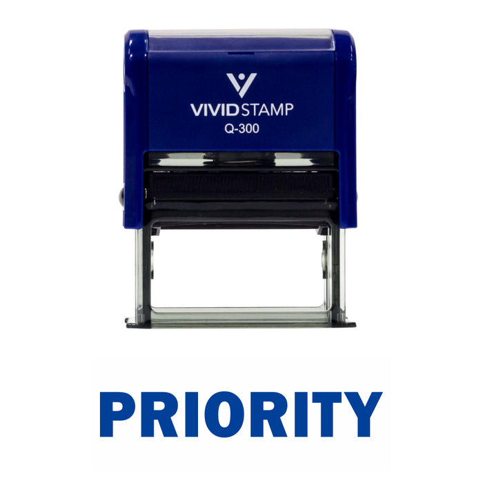 Priority Self Inking Rubber Stamp