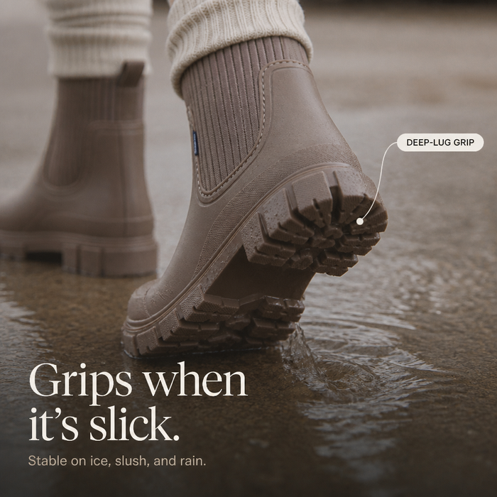 Puddlestep – Elastic Collar Ankle Rain Boots