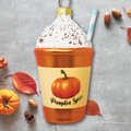 Pumpkin Spice Latte Glass Christmas Ornament