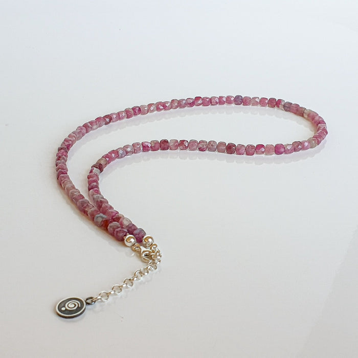 Purple Tourmaline Silver Necklace for Women's - Elegant Jewelry 2023