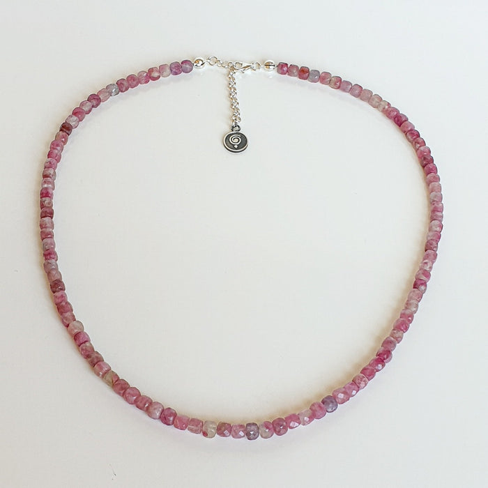 Purple Tourmaline Silver Necklace for Women's - Elegant Jewelry 2023
