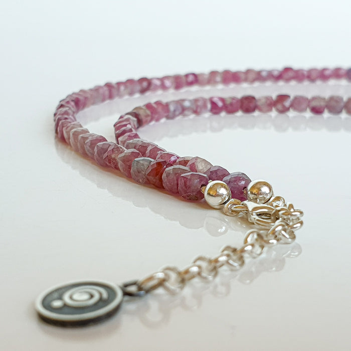 Purple Tourmaline Silver Necklace for Women's - Elegant Jewelry 2023