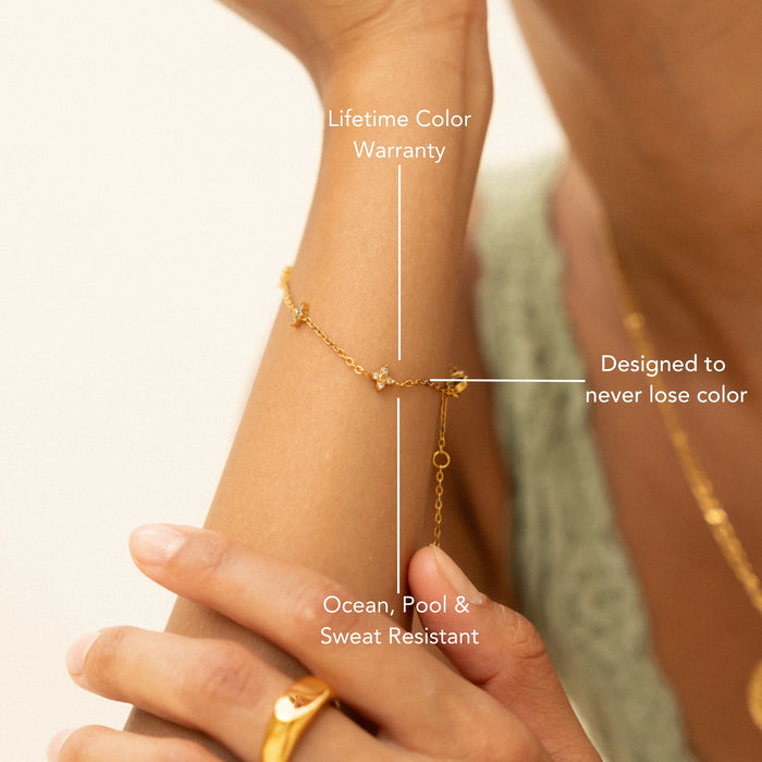 Quatrefoil Gold Bracelet