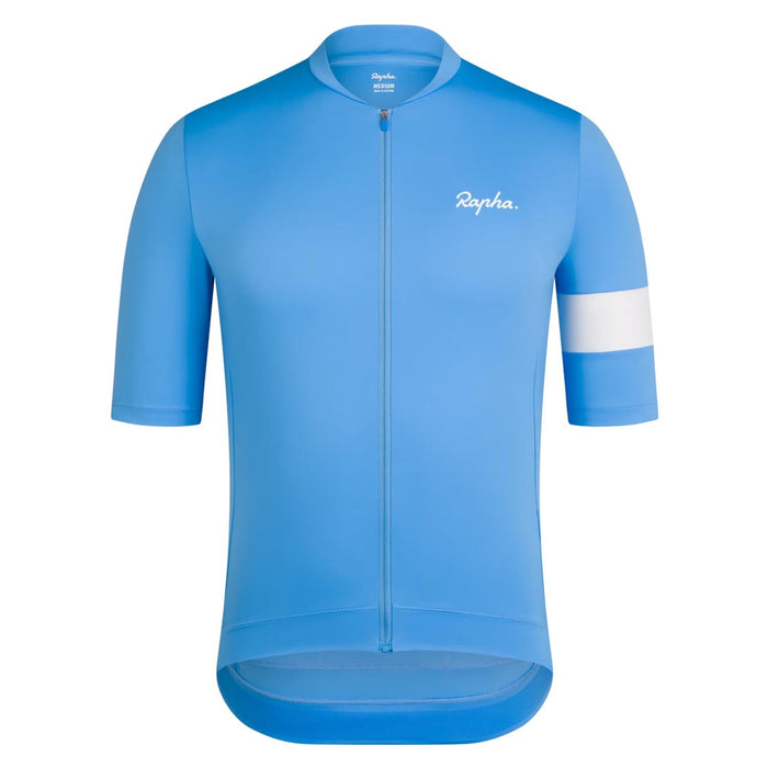 Rapha Men's Core Cycling Jersey Light Blue/White - Comor - Go Play Outside