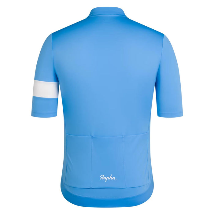 Rapha Men's Core Cycling Jersey Light Blue/White - Comor - Go Play Outside