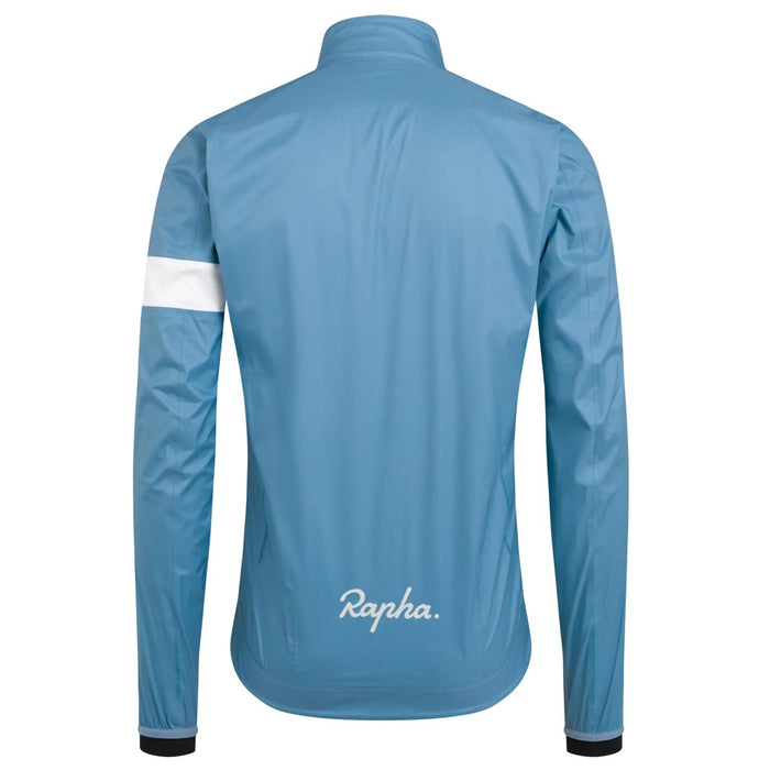 Rapha Men's Core Cycling Rain Jacket II Light Blue/White - Comor - Go Play Outside