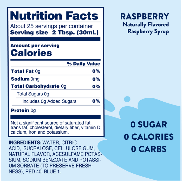 Raspberry Syrup - Sugar Free