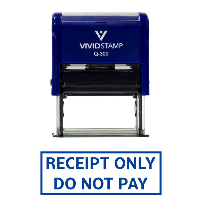 Receipt Only Do Not Pay Self Inking Rubber Stamp