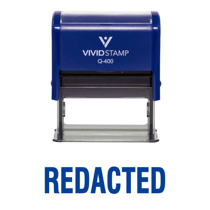 Redacted Self Inking Rubber Stamp