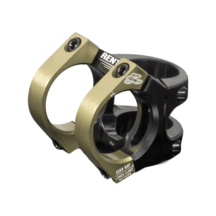 Renthal Apex 35mm Stem Clamp 28.6mm Black/Gold