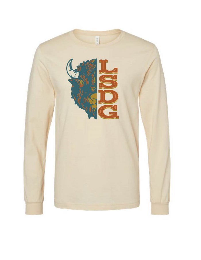 Retro Buffalo Long Sleeve T-Shirt