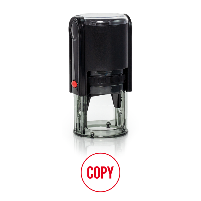Round Copy Self Inking Rubber Stamp Size 1-1/4"