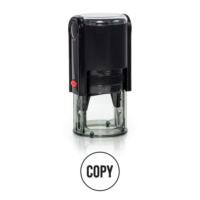 Round Copy Self Inking Rubber Stamp Size 1-1/4"