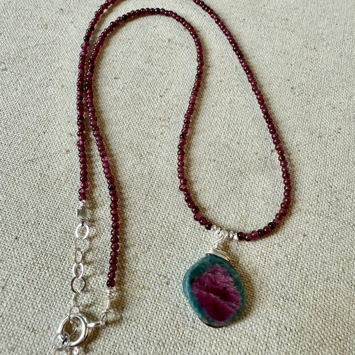 Ruby Kyanite Necklace