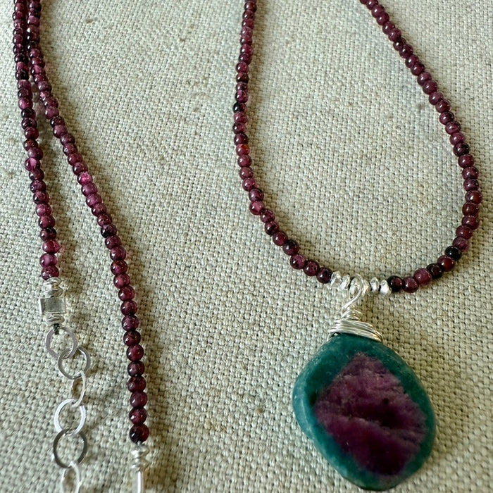 Ruby Kyanite Necklace