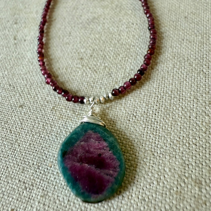 Ruby Kyanite Necklace