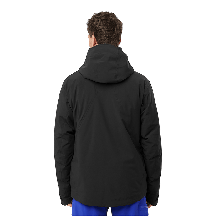 Salomon Men's Brilliant Jacket 2025 Deep Black/North Atlantic - Comor - Go Play Outside