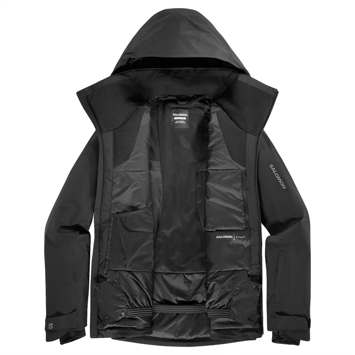 Salomon Men's Brilliant Jacket 2025 Deep Black/North Atlantic - Comor - Go Play Outside