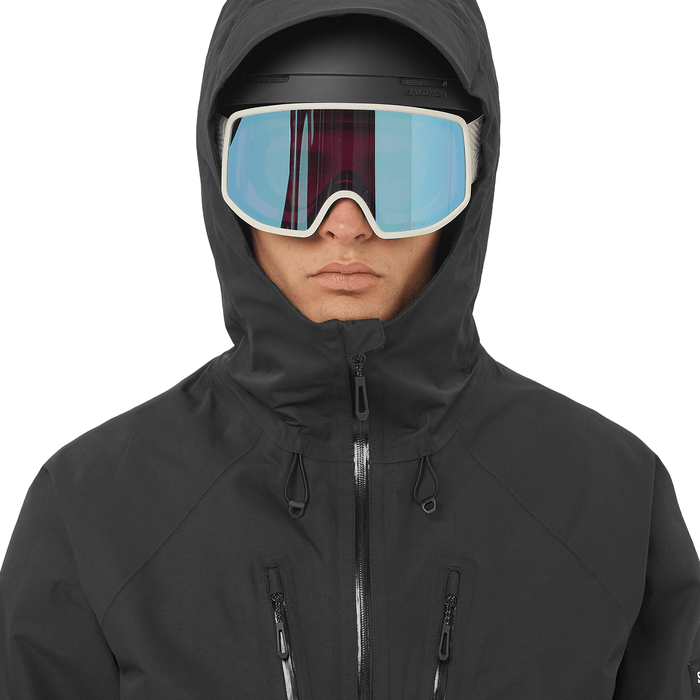 Salomon Men's Venom Full Zip Jacket 2026 Deep Black - Comor - Go Play Outside