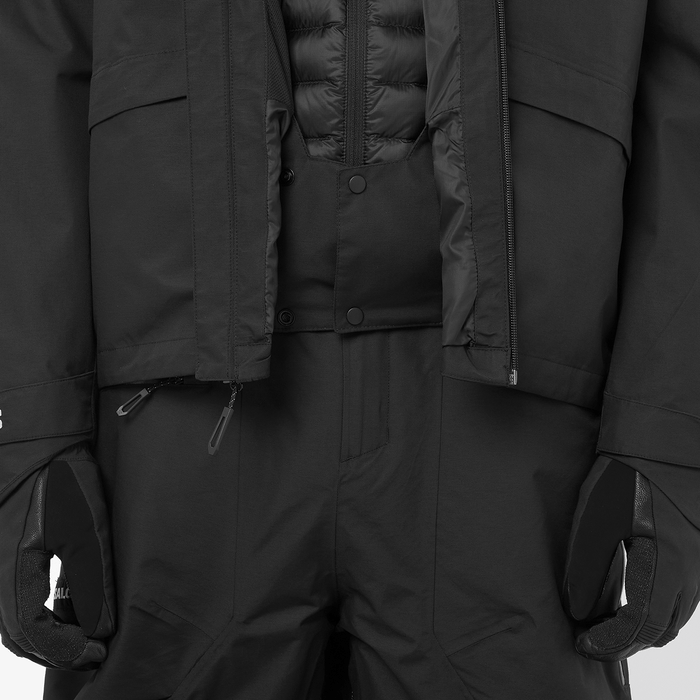 Salomon Men's Venom Full Zip Jacket 2026 Deep Black - Comor - Go Play Outside