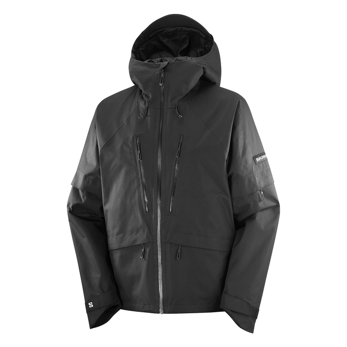 Salomon Men's Venom Full Zip Jacket 2026 Deep Black - Comor - Go Play Outside