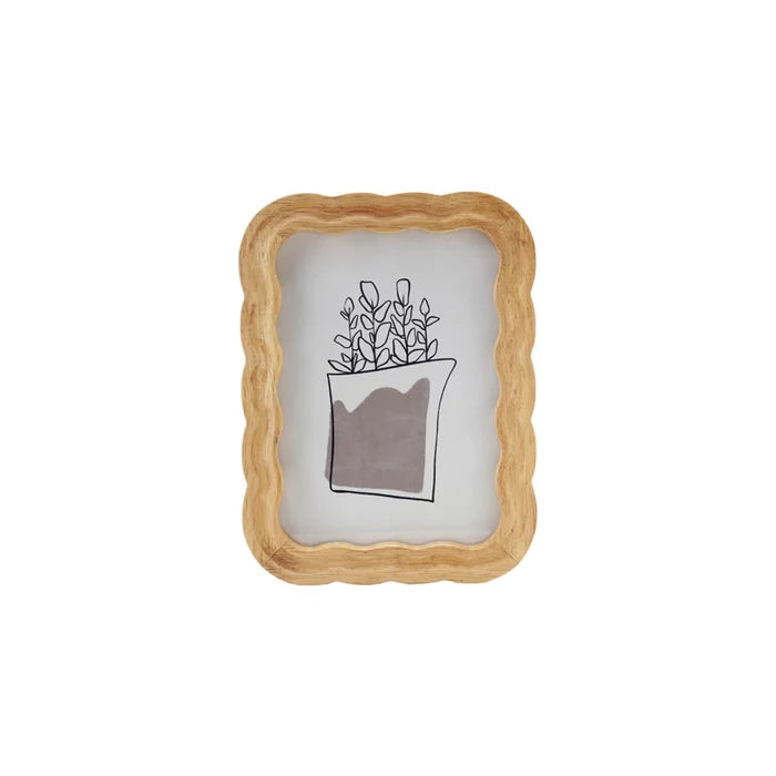Scalloped Wood Frame