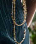 Set of Citrine Bracelet and Necklace for Women with Silver 925 "Stone of Abundance" - Petit Secret