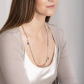 Set of Labradorite A+ Round Bead Silver 925 Necklace and Bracelet "The Guardian" - Petit Secret