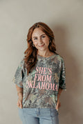 She's From Oklahoma Camo Graphic Tee