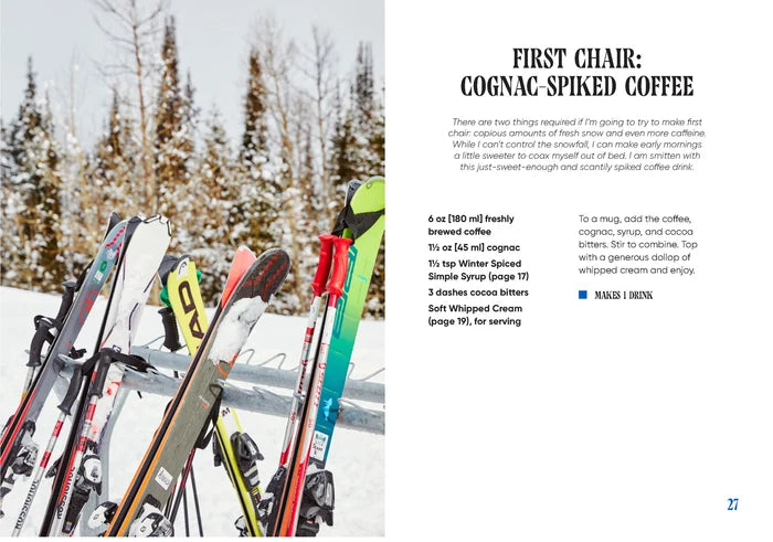 Sips on the Slopes: Drinks + Bites for Après-Ski by Kelley Epstein on a white background at Addison West