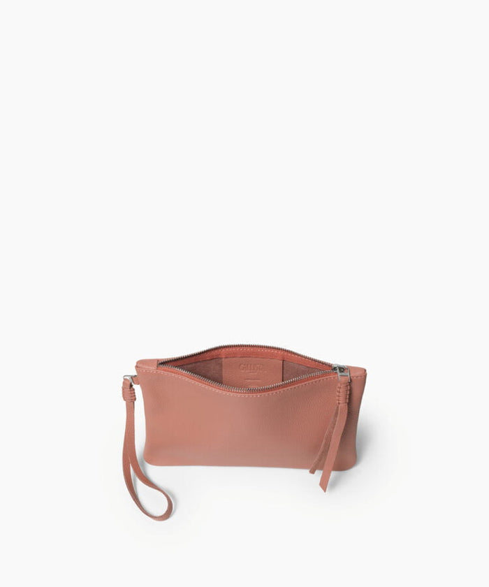 Pochette Callista Crafts Slim Pochette Grained Leather Peach O/S / Peach Apoella