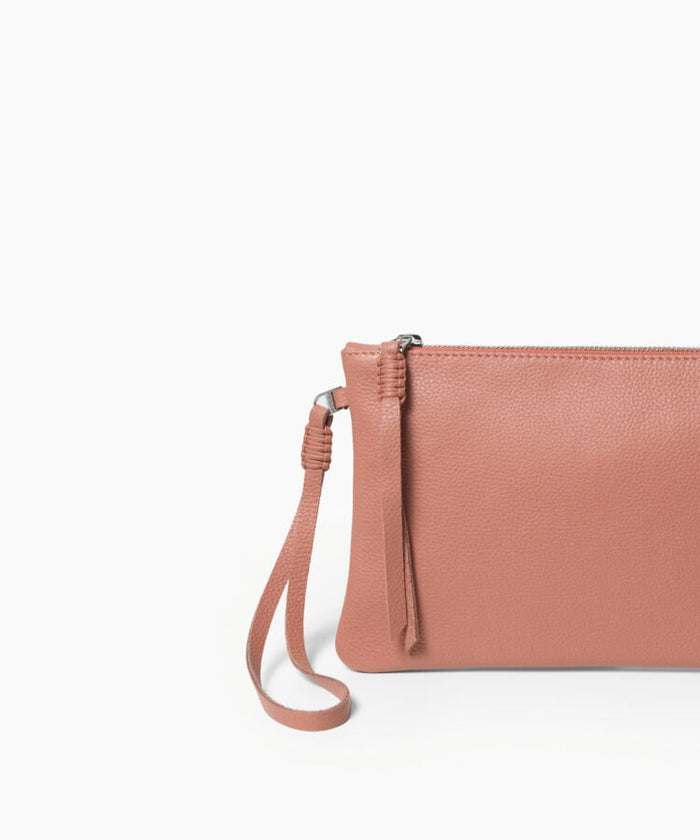Pochette Callista Crafts Slim Pochette Grained Leather Peach O/S / Peach Apoella