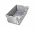 USA Pan small loaf pan for bread and cake baking, 1 lb capacity, durable non-stick bakeware for even baking.