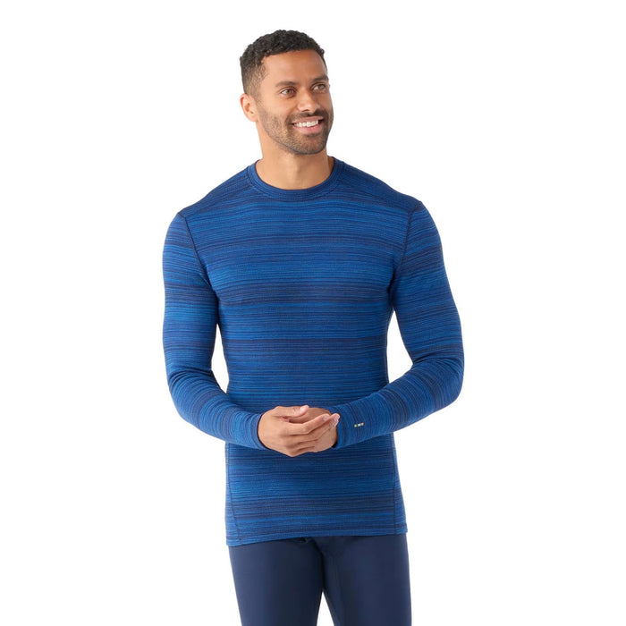 Smartwool Men's Classic Thermal Merino Base Layer Crew Boxed Deep Navy Colour Shift - Comor - Go Play Outside