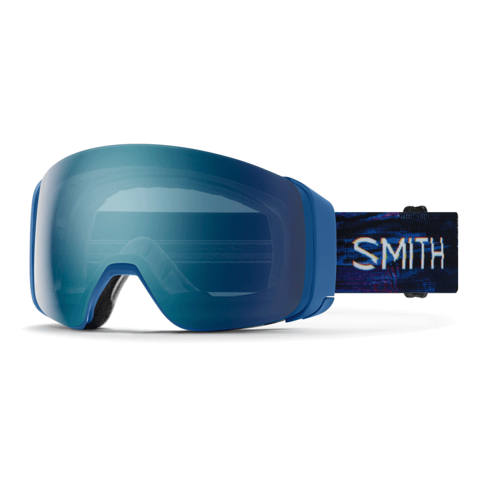 Smith 4D Mag Goggles True Blue Glitch/ChromaPop Everyday Blue Mirror + Chromapop Storm Blue Sensor Mirror - Comor