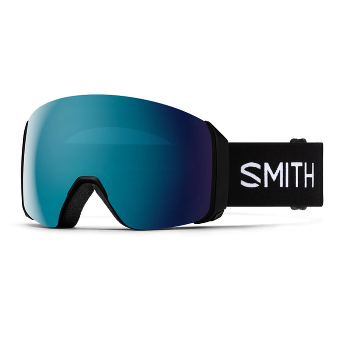Smith 4D Mag XL Low Bridge Fit Goggles Black/ChromaPop Sun Blue Mirror + Chromapop Storm Blue Sensor Mirror - Comor
